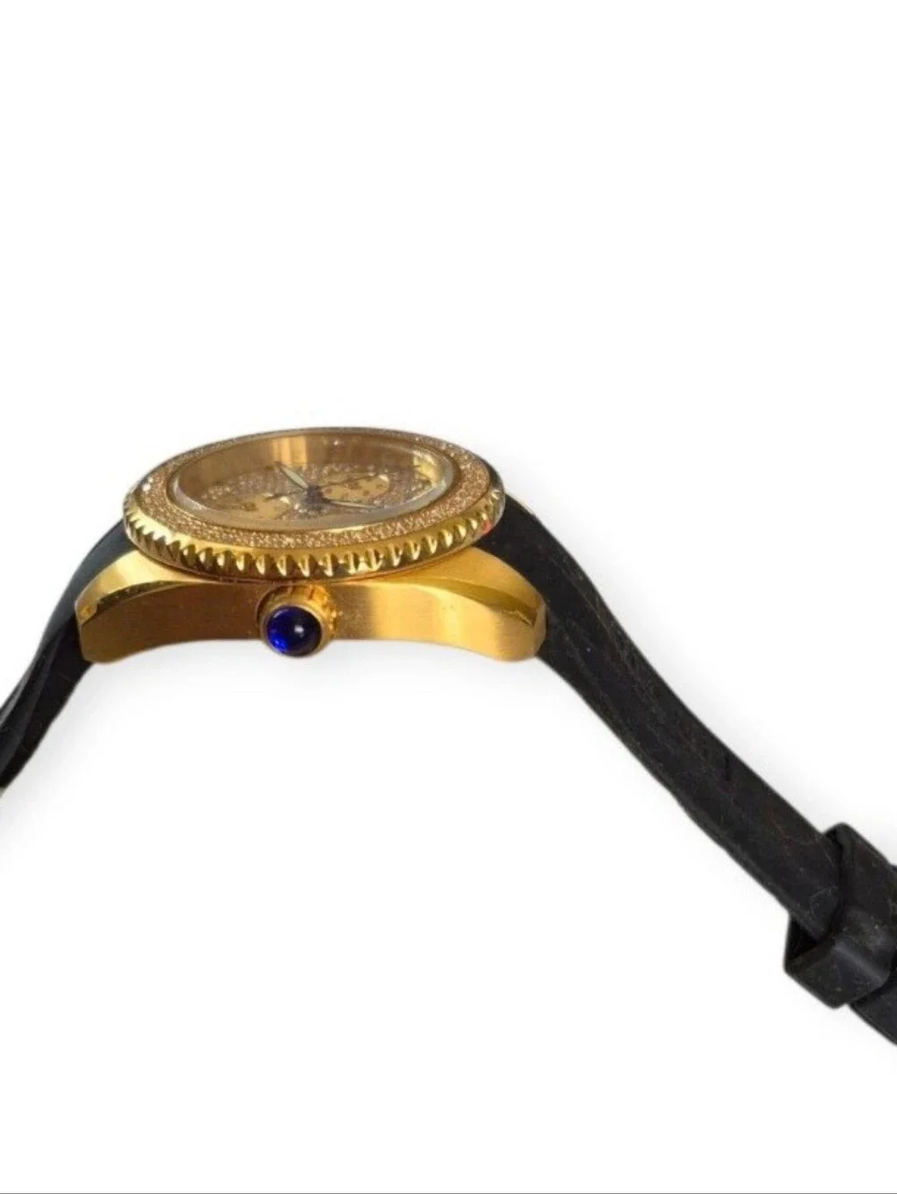 Invicta Angel Gold and Pave Crystal Dial and A Matching Crystal Set Bezel